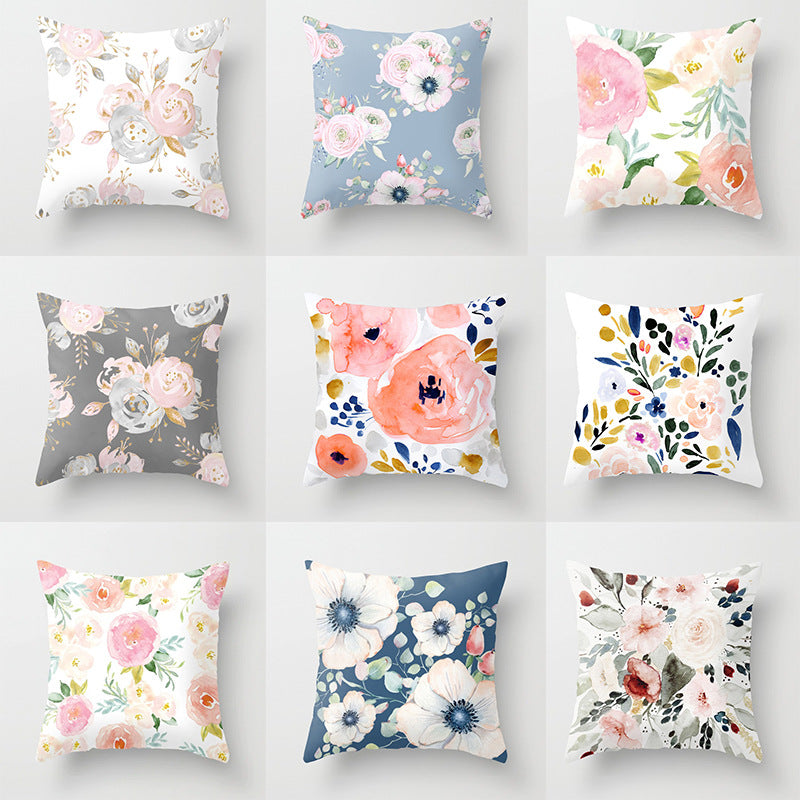 Fashionable Floral Pillowcase for Home and Office