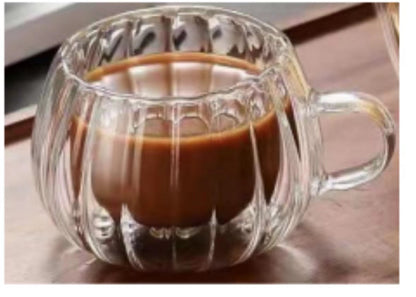 Creative Double-Wall Borosilicate Glass Coffee Mug