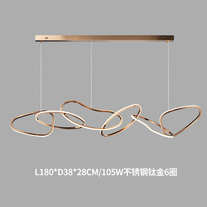 Minimalist Stainless Steel Dining Room Pendant Light