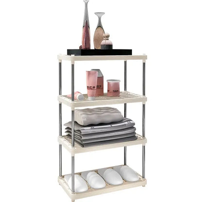 1pc Plastic Storage Rack for Kitchen and Living Room