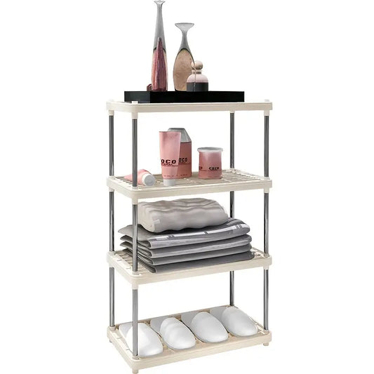 1pc Plastic Storage Rack for Kitchen and Living Room