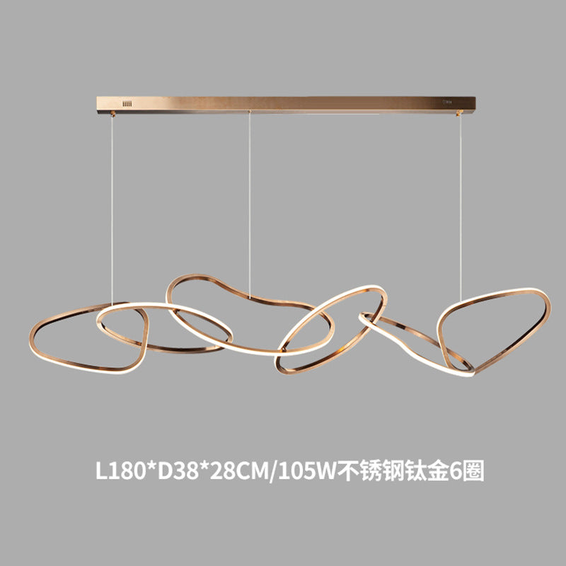 Minimalist Stainless Steel Dining Room Pendant Light